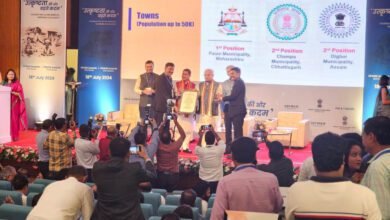 सर्वश्रेष्ठ नगरीय निकायों की श्रेणी में चांपा नगर पालिका को मिला द्वितीय स्थान