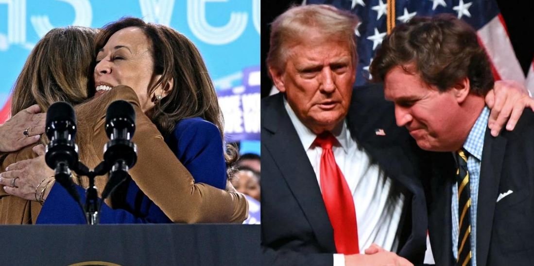 Trump and Harris