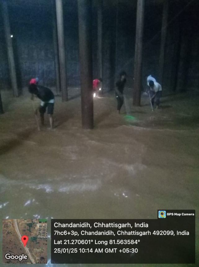 जरवाय ओवर हेड टैंक की शील्ट सफाई सुबह की नियमित जल आपूर्ति पश्चात की गयी 1