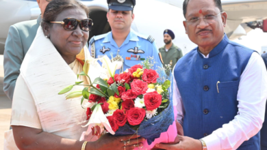राष्ट्रपति श्रीमती द्रौपदी मुर्मु का छत्तीसगढ़ आगमन: स्वामी विवेकानंद एयरपोर्ट पर हुआ भव्य स्वागत 5