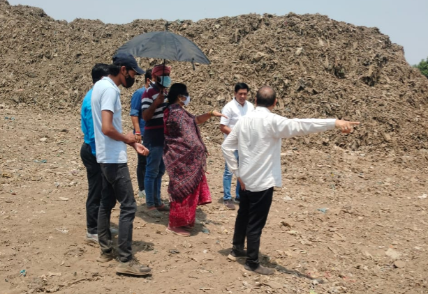 गायत्री चंद्राकर ने देखा सरोना रेमिडेशन कार्य, समय पर पूरा करने के दिए निर्देश 1