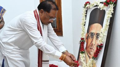 मुख्यमंत्री विष्णु देव साय ने वीर सावरकर की जयंती पर उन्हें किया नमन 7